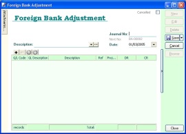 Foreign Bank Adjustment